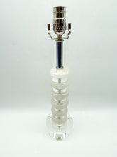 Load image into Gallery viewer, rock crystal, white rock crystal, crystal, tablelamp, lamp, table lamp, Dallas lamp, lamp store Dallas, lampshades Dallas, lampshade