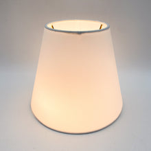 Load image into Gallery viewer, white lampshade, small lampshade, tapered drum lampshade, petit lampshade, little lampshade, lampshade store, Dallas lampshade store