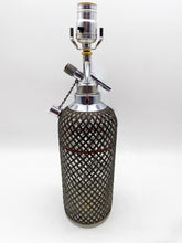 Load image into Gallery viewer, Seltzer Bottle Lamp, 13.5&quot; at harp saddle
