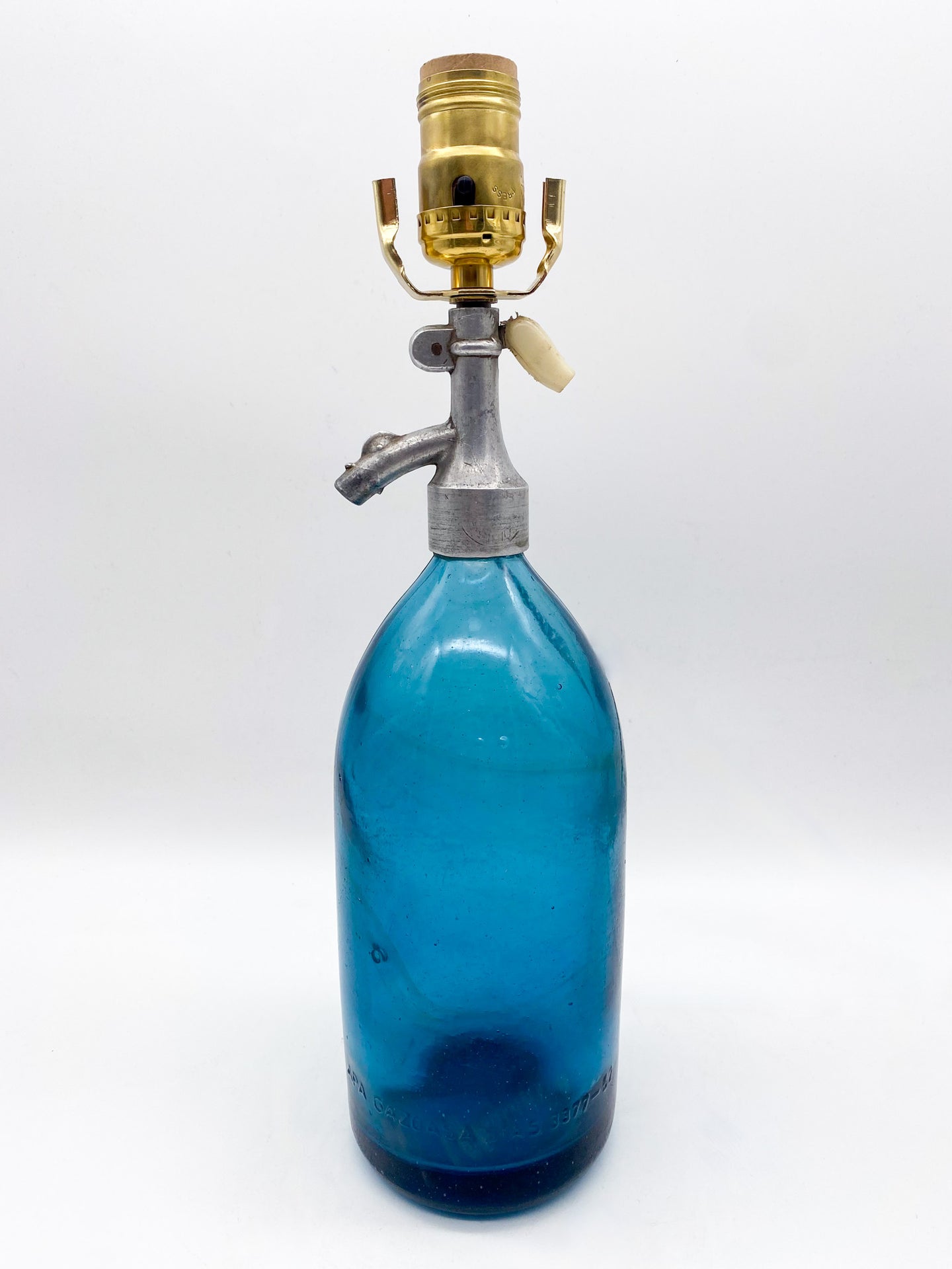 Seltzer Bottle Lamp, 13.5