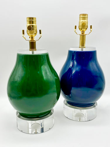 Green Ceramic Vase  Table Lamp