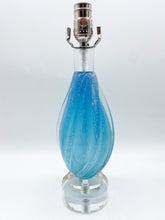Load image into Gallery viewer, Vintage Blue Murano Lamp