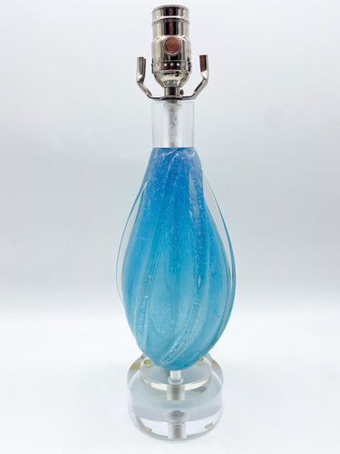 Vintage Blue Murano Lamp