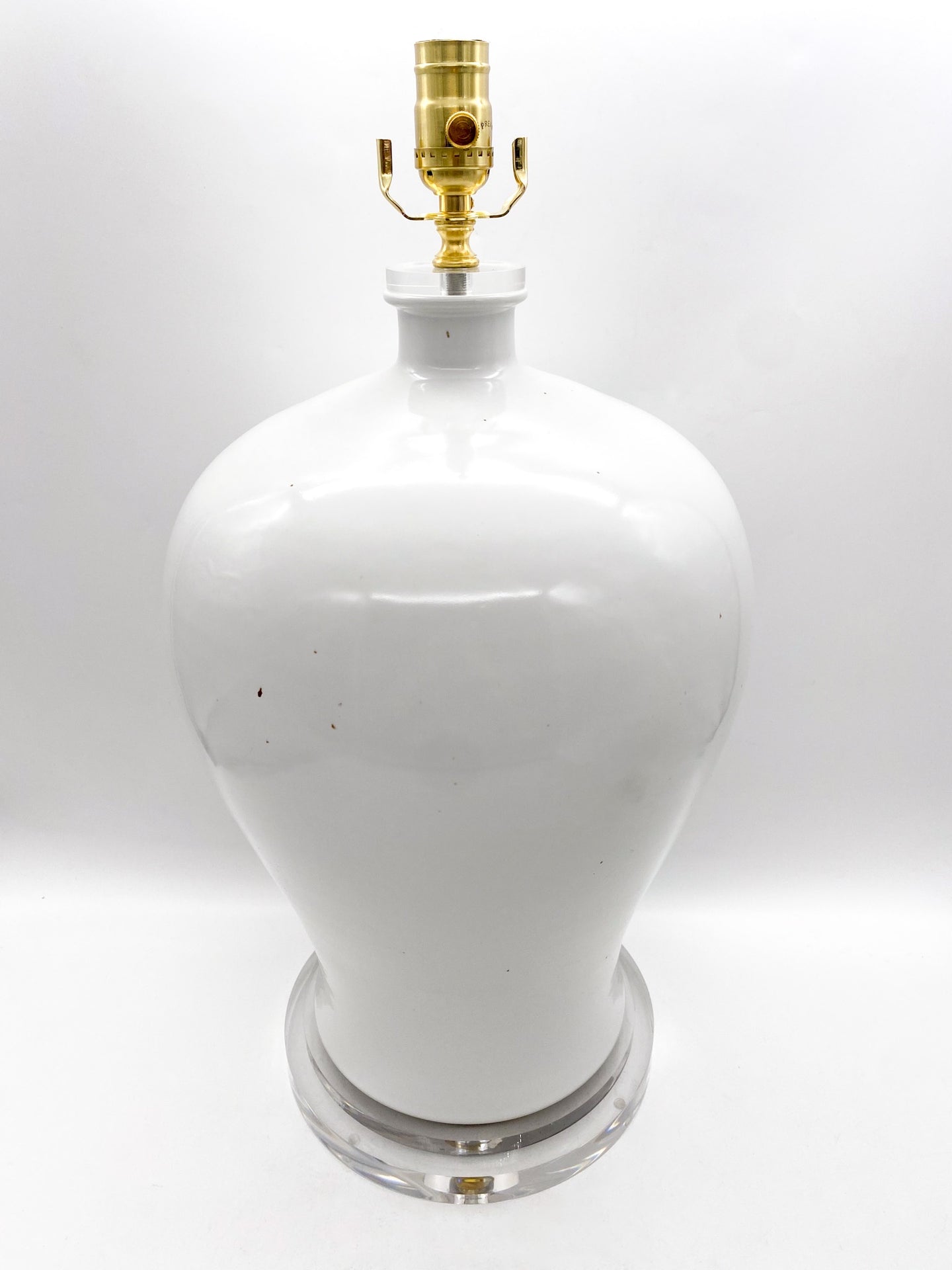 Matte White Meipin Jar Lamp, 20