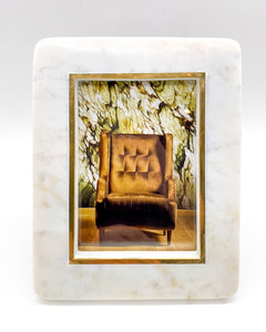 Hoxton White Marble Frame 5x7