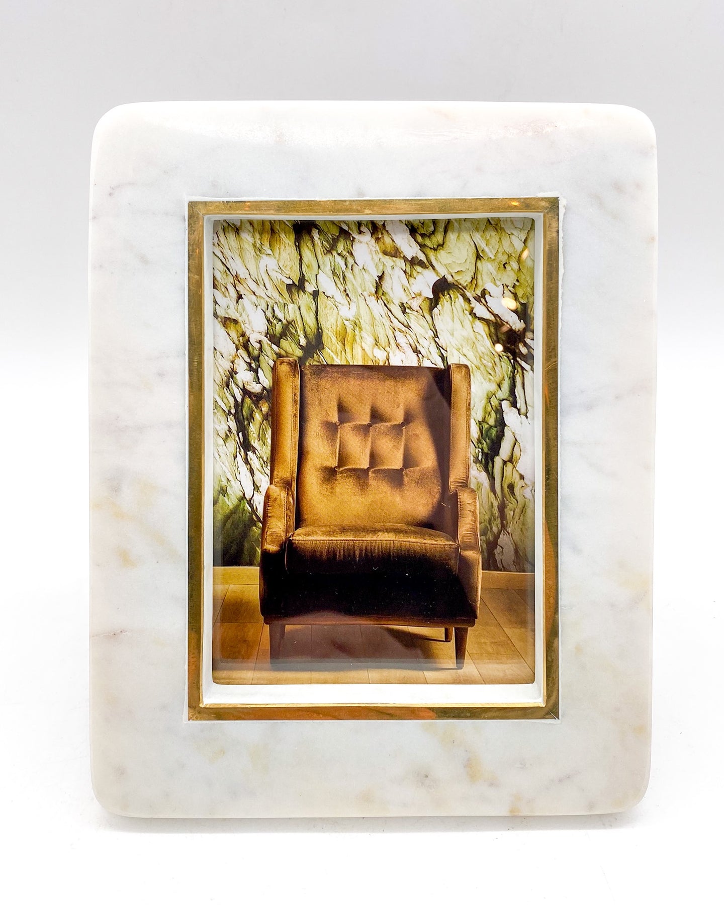 Hoxton White Marble Frame 5x7