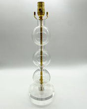 Load image into Gallery viewer, Vintage Czech Glass Ball Lamp, ~26&quot;