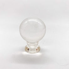 Load image into Gallery viewer, acrylic finial, acrylic ball finial, clear acrylic, round finial, finial, finials, modern finial, contemporary finial, contemporary, lampshade finial, lampshade topper, table lamp topper