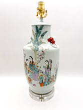 Load image into Gallery viewer, Antique Asian Vase Lamp, ~26"