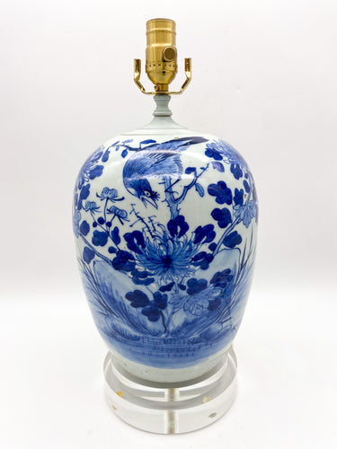 Blue-Bird-Melon-Jar-Table-Lamp.15.5in.tall-(to-harp-saddle)