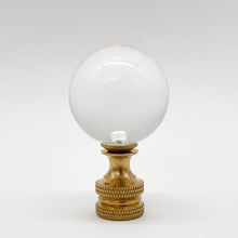 Load image into Gallery viewer, 1 1/8" Clear Glass Ball Finial