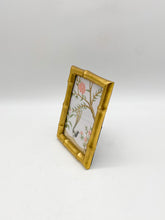 Load image into Gallery viewer, Gold Faux Bamboo Photo Frame, 4x6&quot;