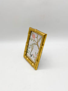Gold Faux Bamboo Photo Frame, 4x6"