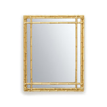 Load image into Gallery viewer, Golden Bamboo Hanging/Standing Mirror, 11&quot;x14&quot;