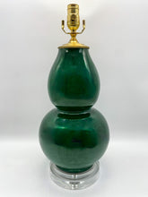 Load image into Gallery viewer, Dark Green Double Gourd Lamp