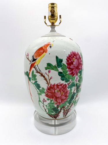 Parrot/Peony Vase Table Lamp