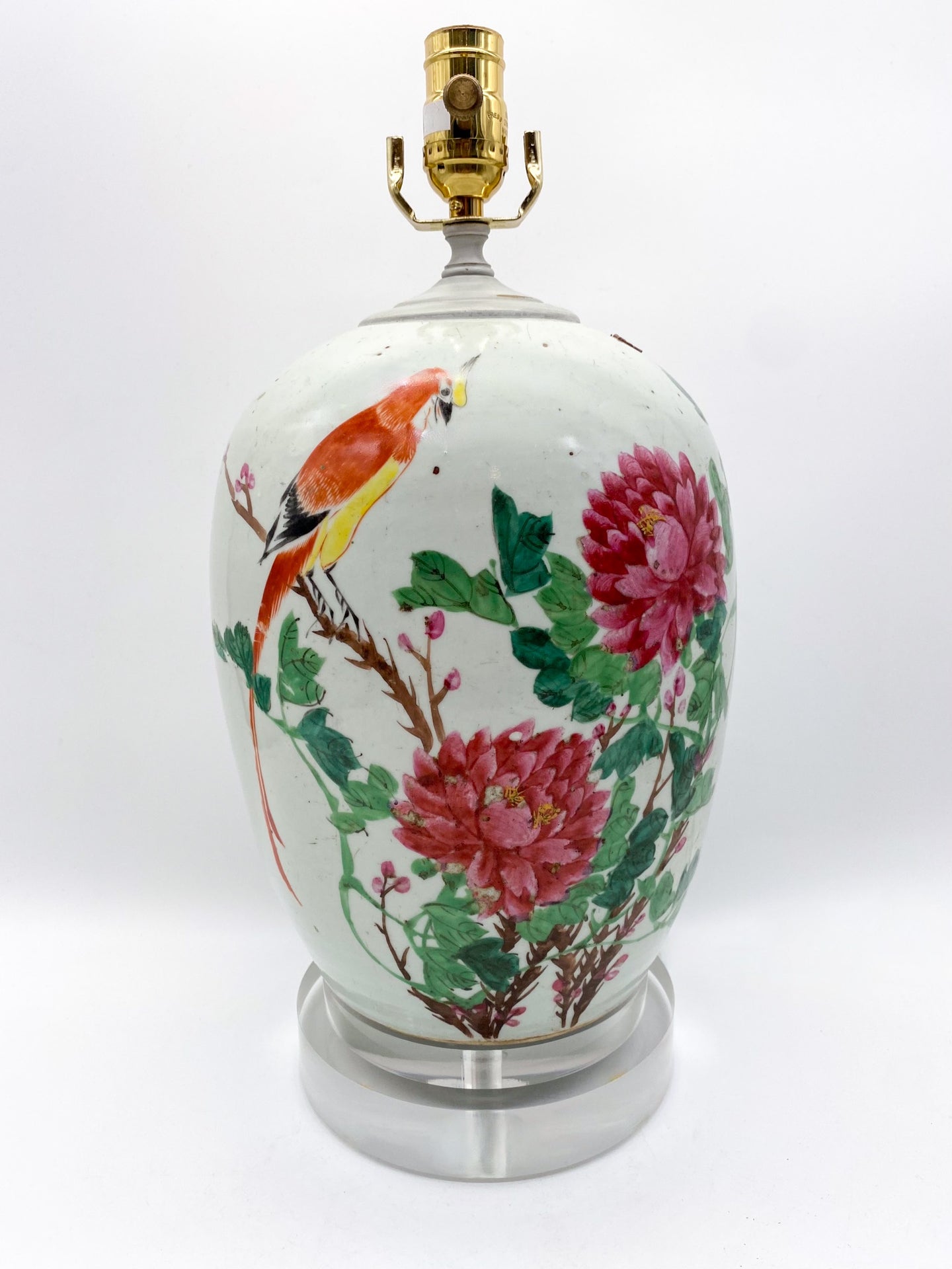 Parrot/Peony Vase Table Lamp