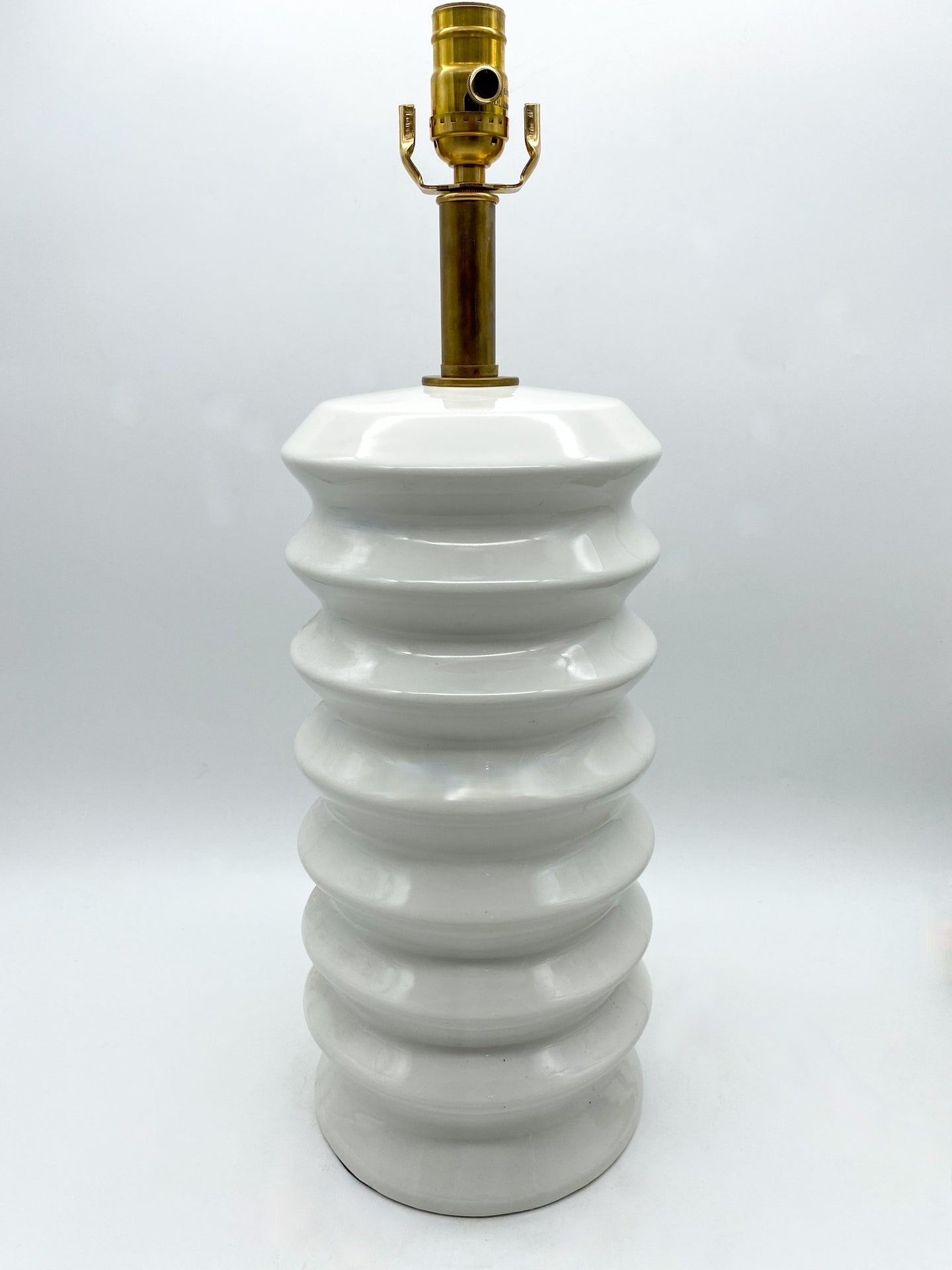 Gloss White Ceramic Lamp