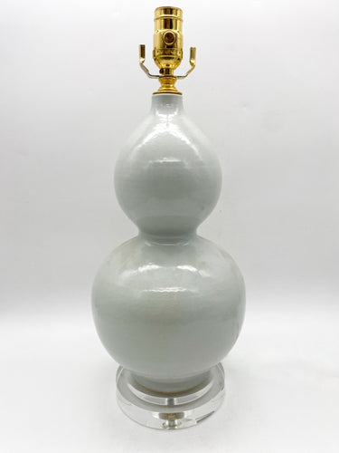 White Ceramic Double Gourd Lamp