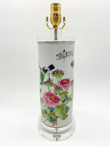 Antique Chinese Porcelain Lamp, circa 1880