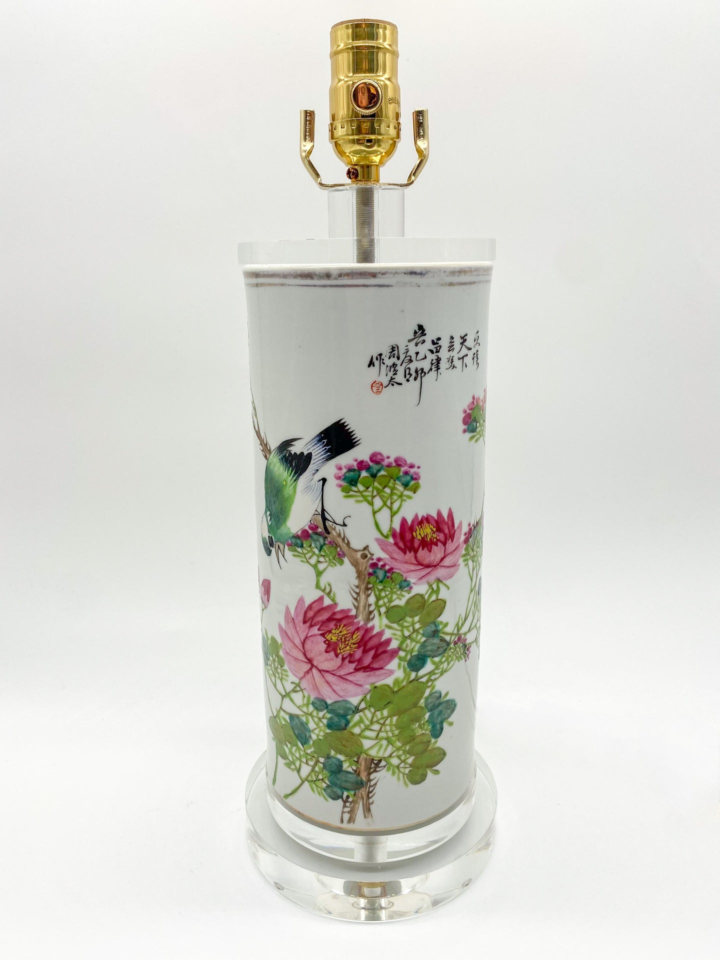 Antique Chinese Porcelain Lamp, circa 1880