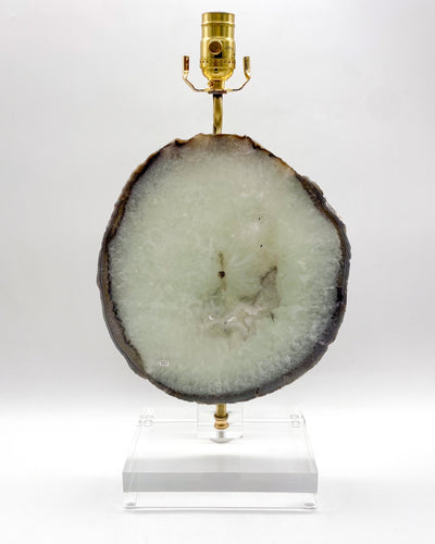 Polished Brazillian Agate Slab Lamp