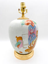 Load image into Gallery viewer, Antique Melon Jar Lamp, ~22"