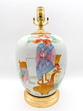 Load image into Gallery viewer, Antique Melon Jar Lamp, ~22"