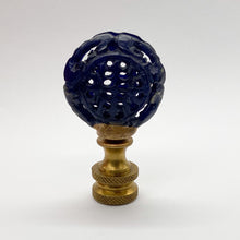 Load image into Gallery viewer, lamps, lamps store, lighting store, Dallas lampshade store, Dallas lamps, interior design Dallas, lampshade store, lampshades Dallas, finial, finials, jade, rabbit, blue jade, carved finial, lampshade finial, lampshade topper, lamp topper, lamp finial, jade carving, carved jade finial