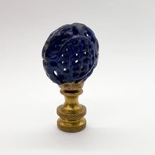 Load image into Gallery viewer, lamps, lamps store, lighting store, Dallas lampshade store, Dallas lamps, interior design Dallas, lampshade store, lampshades Dallas, finial, finials, jade, rabbit, blue jade, carved finial, lampshade finial, lampshade topper, lamp topper, lamp finial, jade carving, carved jade finial