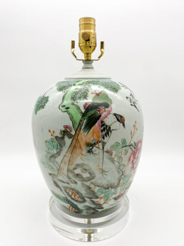 Bird/Tree Melon Jar Lamp
