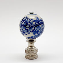 Load image into Gallery viewer, Blue/White Porcelain Ball Finial, Medium