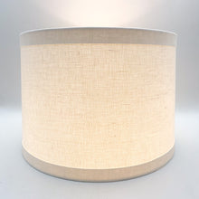 Load image into Gallery viewer, Banded Bone Linen Drum, 19"