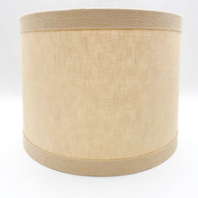 Load image into Gallery viewer, Banded Tan Linen Drum, 11"
