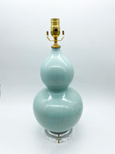 Load image into Gallery viewer, Blue Gourd Table Lamp