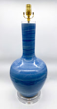 Load image into Gallery viewer, Blue Bulb Vase Lamp