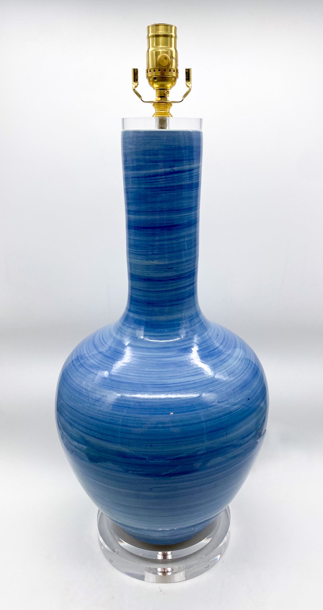 Blue Bulb Vase Lamp
