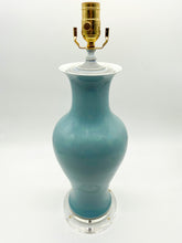 Load image into Gallery viewer, Light Blue Fish Tail Vase Table Lamp 17&quot;