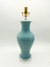 Load image into Gallery viewer, Light Blue Fish Tail Vase Table Lamp 17&quot;