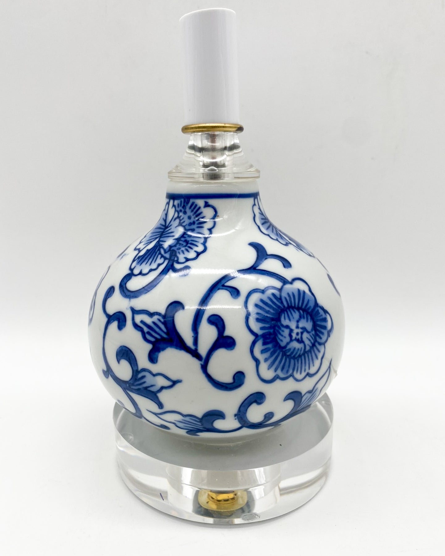 Blue/White Miniature Single Gourd Lamp