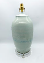 Load image into Gallery viewer, Blue/White Vintage Jar Lamp