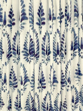Load image into Gallery viewer, lampshade, blue and white lampshade, lampshades dallas, printed lampshade, lampshade store, lampshades dallas texas, blue print shade, blue lampshade 