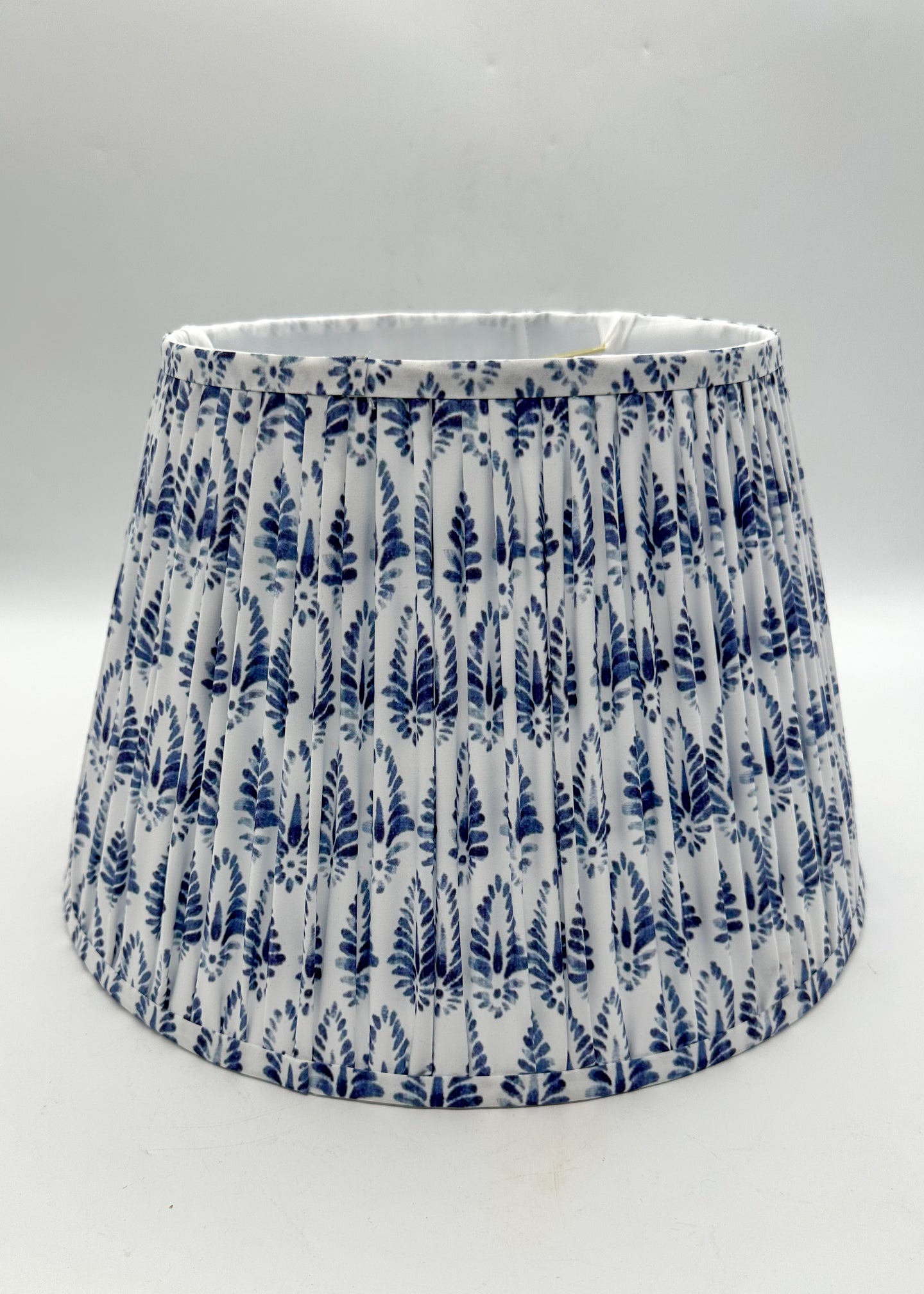 lampshade, blue and white lampshade, lampshades dallas, printed lampshade, lampshade store, lampshades dallas texas, blue print shade, blue lampshade 