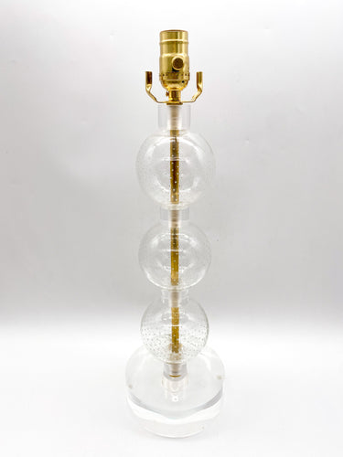 Vintage Czech Glass Ball Lamp, ~26