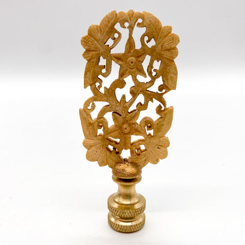Carved Antique Bone Finial, 3