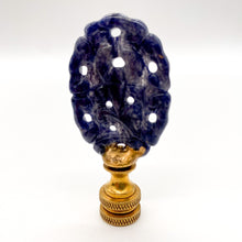 Load image into Gallery viewer, Carved Blue Jasper Finial, 2-5/8&quot;