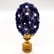 Load image into Gallery viewer, Carved Blue Jasper Finial, 2-5/8&quot;