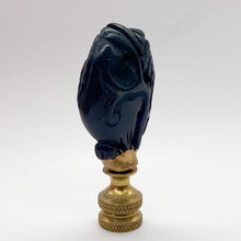 Load image into Gallery viewer, finial, finials, carved finial, jade carving, carved jade, jade finial, blue jade, blue jade finial, melon, melon finial, oriental finial, Chinese finial, Asian finial, lampshade finial, lampshade topper, lampshade top, lampshade finisher, table lamp finial, table lamp topper