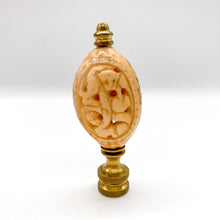 Load image into Gallery viewer, Carved Bone Monkey Finial, 3&quot;