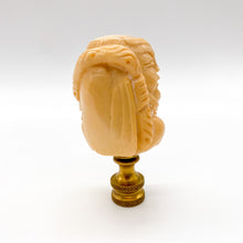 Load image into Gallery viewer, Carved Ivory Man with Staff Finial, 2-3/4&quot;
